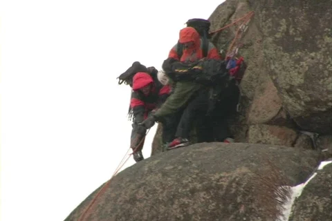 Climbers 14  Stock Footage 351665