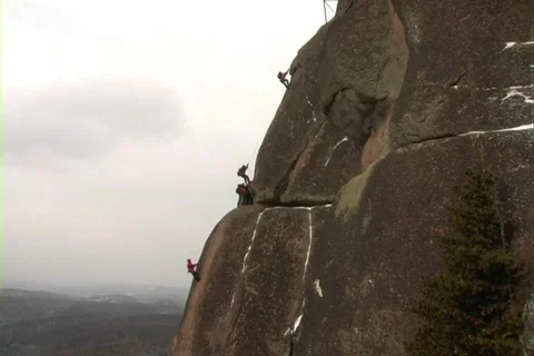Climbers 15  Stock Footage 351678