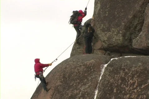 Climbers 16  Stock Footage 351685