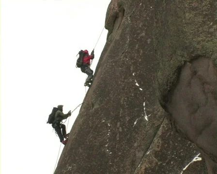 Climbers 21 P Stock Footage 513737