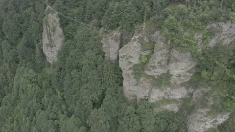 Climbers on a ferrata Stock Footage 232371204
