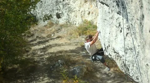 Climbers Stock Footage 12396746