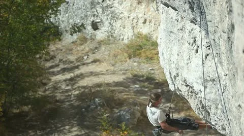 Climbers Stock Footage 12396753