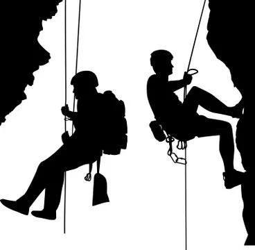 Climbers 库存插图