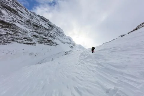 Climbers on the mountain Stock Photos