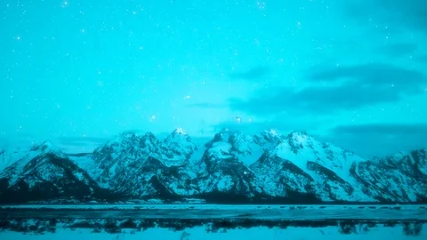 Climbers Moving Up Mountain At Night Time Lapse 库存影片 73840273