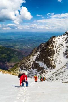 Climbers Rises Up Stock Photos