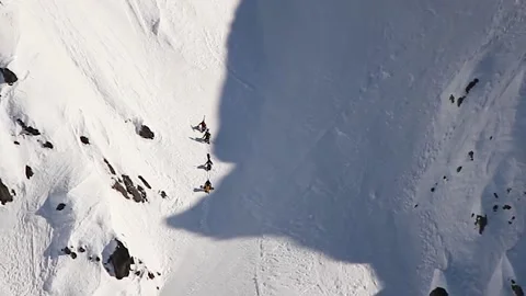 Climbing Alaska mountain Stock Footage 141265109