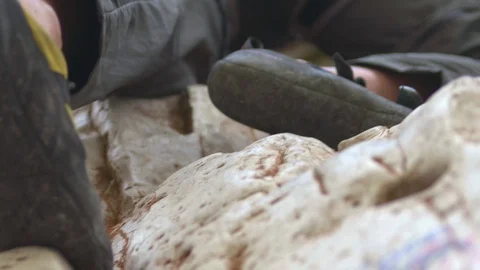 Climbing Alps Stock Footage 114765999