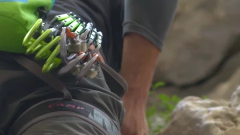 Climbing Alps Techniques Stock Footage 114765443