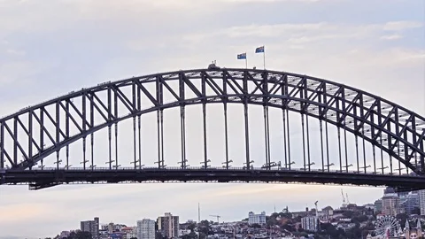 Climbing bridge Stock Footage 113707489