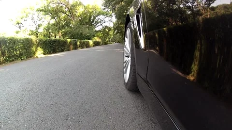 Climbing in the car, low angle Video stock 46123922