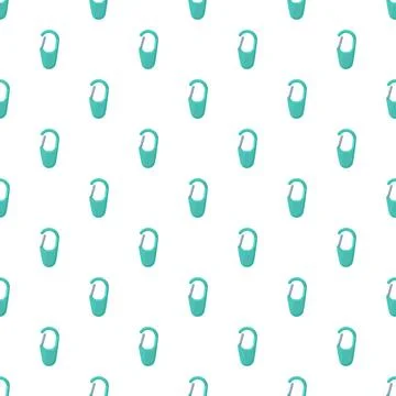 Climbing carabiners creating seamless security and adventure pattern Stock Illustration