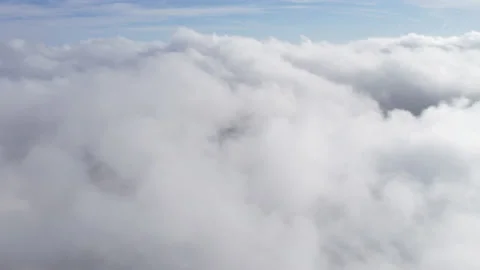 Climbing in clouds Stock Footage 218613822