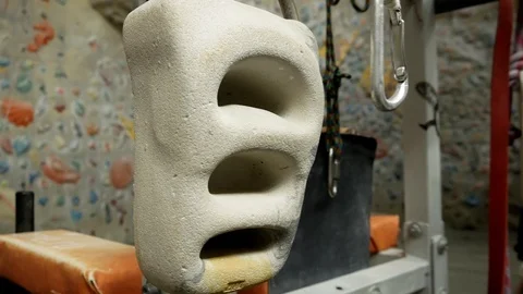 Climbing fingerboard close-up Stock Footage 103662987