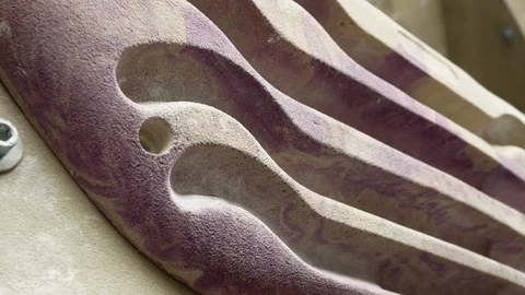 Climbing fingerboard close-up Stock Footage 103663079