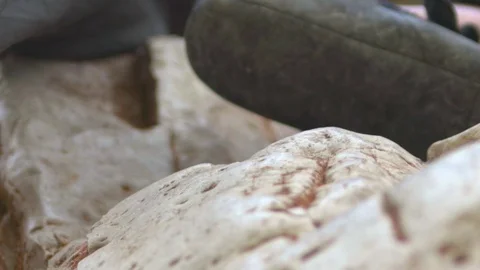 Climbing foot in monutains Stock Footage 114765745