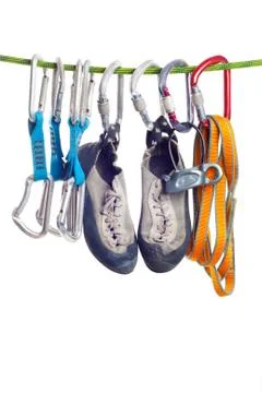 Climbing gear Stock Photos