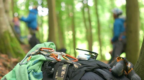 Climbing Gear Piled UP Stock Footage 65411999