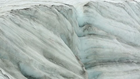 Climbing Up Glacial Ice Wall Pan Right Wrangell St. Elias Alaska Stock Footage 121539997