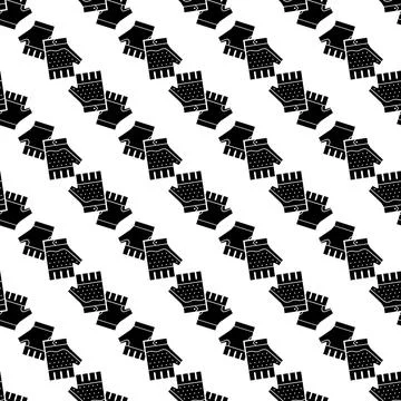Climbing gloves pattern seamless vector Illustrazione stock