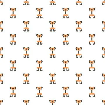 Climbing harness equipment seamless pattern for outdoor activity Stock Illustration
