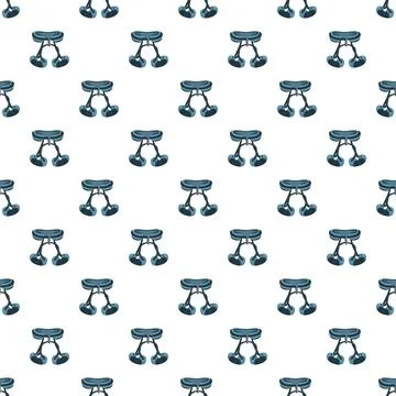 Climbing harness equipment seamless pattern background Illustrazione stock
