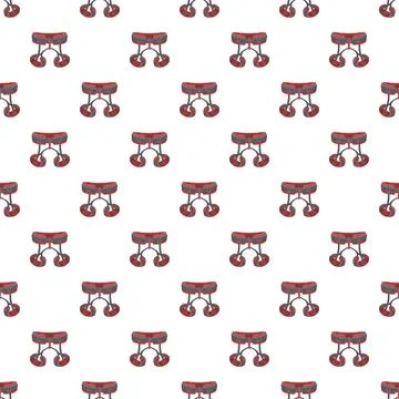 Climbing harness pattern design reflecting outdoor safety equipment Stock Illustration