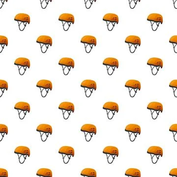 Climbing helmet pattern seamless vector Stock Illustration