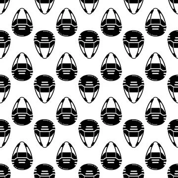 Climbing helmet pattern seamless vector Illustrazione stock