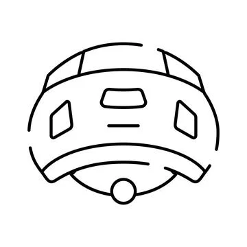 Climbing helmet protecting head during extreme sport activity Иллюстрация