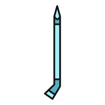 Climbing ice axe tool flat vector icon Stockillustratie