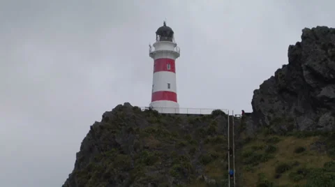 Climbing up to the lighthouse Stock-Footage 33544600