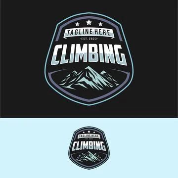 Climbing logo vector illustration Stock Illustration