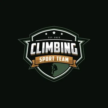 Climbing logo vector illustration Stock Illustration