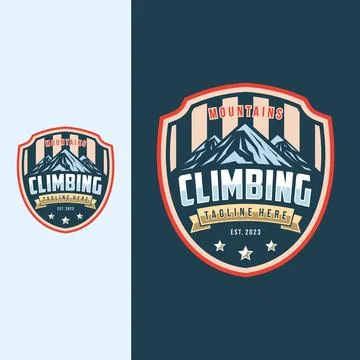 Climbing logo vector illustration Stock Illustration