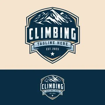 Climbing logo vector illustration Stock Illustration