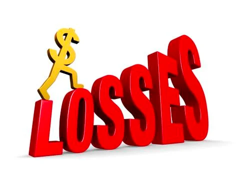 Climbing losses Stock Illustration