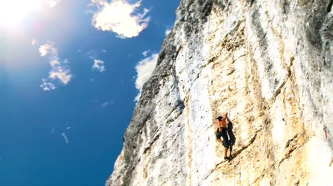 Climbing Man Stockbeeldmateriaal 884771