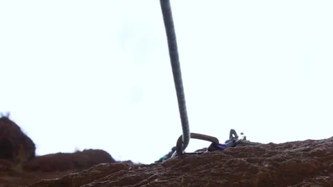 Climbing moroccan cliffs Stock Footage 134701244