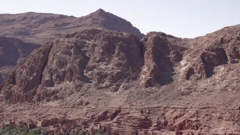 Climbing moroccan cliffs Stock Footage 134701714