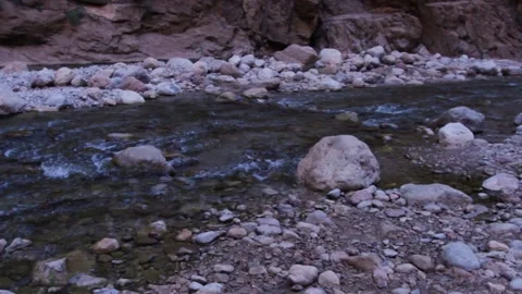 Climbing moroccan cliffs Stock Footage 134704417