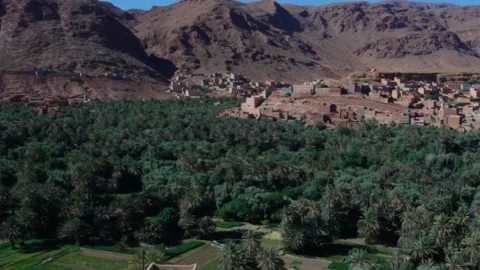 Climbing moroccan cliffs Video stock 134704502