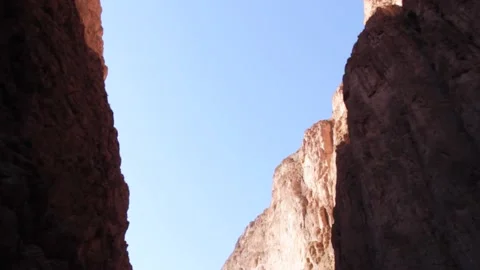 Climbing moroccan cliffs Stock Footage 134704826