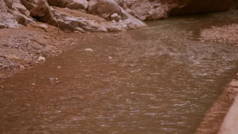 Climbing moroccan cliffs Stock Footage 134704998