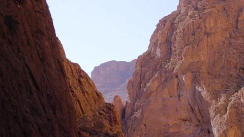 Climbing moroccan cliffs Stock Footage 134705210