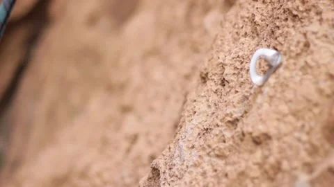 Climbing moroccan cliffs Stock Footage 134705508