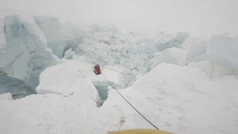 Climbing Mount Lhotse. Stock Footage 169630269