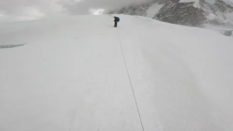 Climbing Mount Lhotse. Stock Footage 169630313