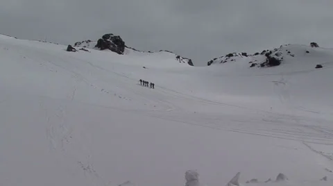 Climbing a mountain Stock Footage 39538327